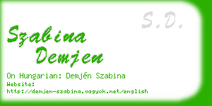szabina demjen business card